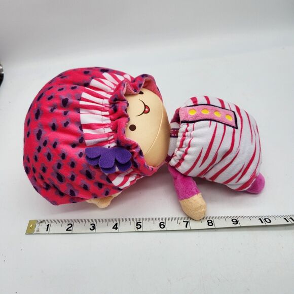 Flip Zee Trolls Pretty in Pink 2-in-1 Reversible Plush Doll Soft Cuddly Fleece - Picture 7 of 11